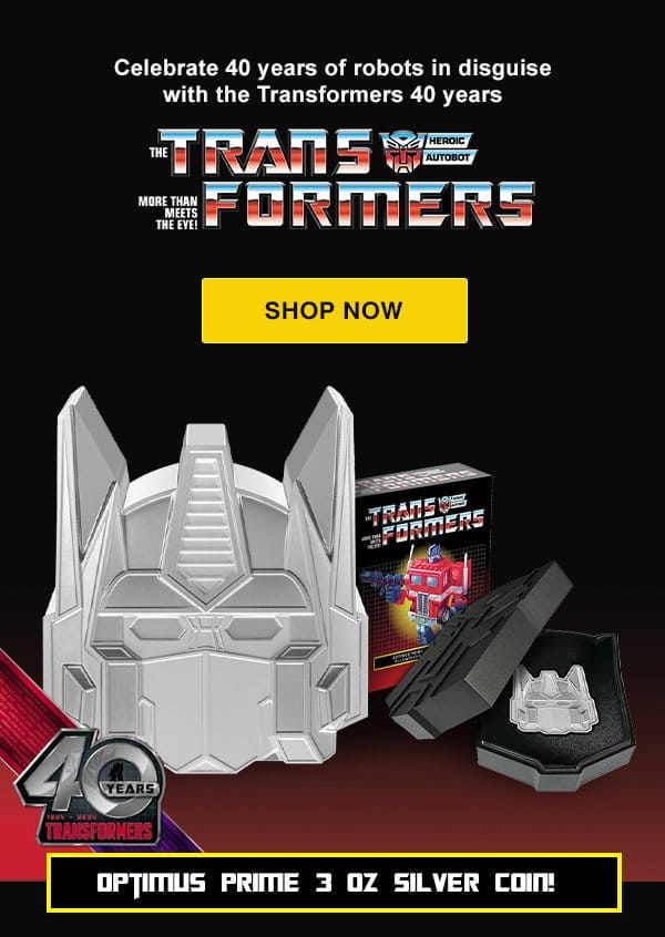 3 oz Silver Transformers Optimus Prime Coin