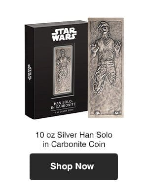 10 oz Silver Han Solo™ in Carbonite Coin (2022)