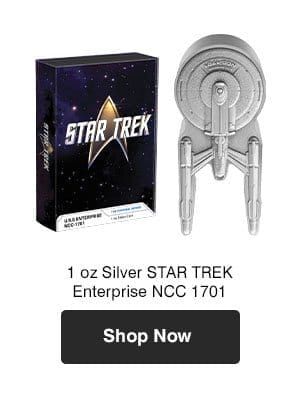 1 oz Silver Star Trek Enterprise NCC 1701 (2024)