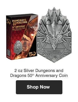 2 oz Silver Dungeons and Dragons 50th Anniversary Coin (2024) 