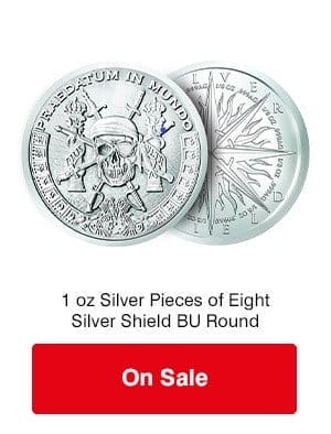 1 oz Silver Round - Pieces of Eights