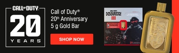 5 g Gold Call of Duty Bar