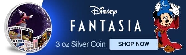  Buy 3 oz Silver Cinema Masterpieces Fantasia Coin (2023)