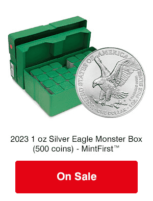 2023 1 oz Silver Eagles Monster Box on sale