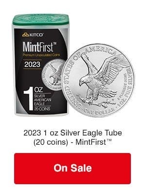 2023 1 oz Silver Eagles Tube on sale