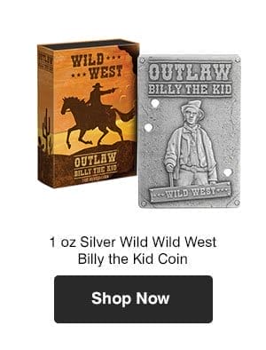 1 oz Silver Wild West Billy the Kid Coin (2023)