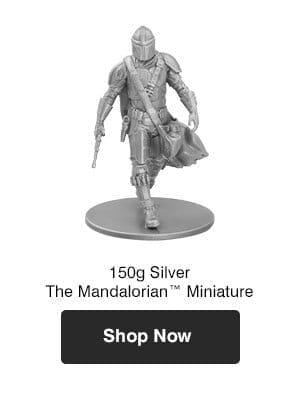 150 g Silver Star Wars Mandalorian Miniature 