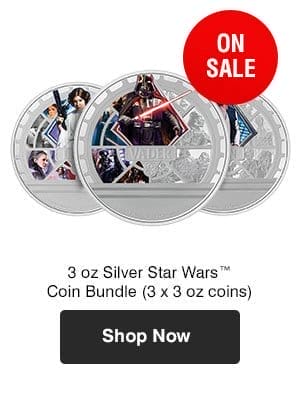 3 oz Silver Star Wars™ Coin Bundle (3 x 3 oz coins)