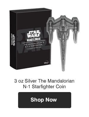 3 oz Silver The Mandalorian™ N-1 Starfighter™ Coin