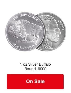 1 oz Silver Buffalo - .9999 on sale! 