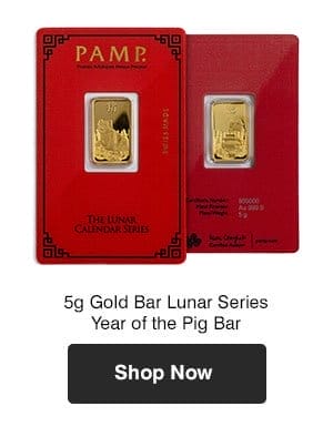 5g Gold Lunar Series Year of the Pig Bar