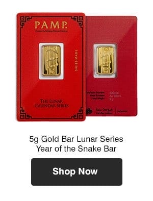 5g Gold Lunar Series Year of the Snake Bar 