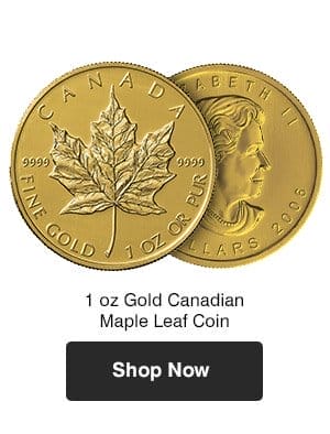 1 oz Gold Canadian Maple Leaf Coin .9999