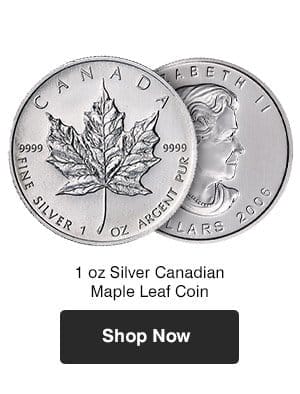 1 oz Silver Canadian Maple Leaf Coin