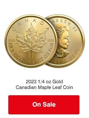 2023 1/4 oz Gold Maple on sale! 