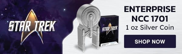  Buy 1 oz Silver STAR TREK Enterprise NCC 1701 (2024) 