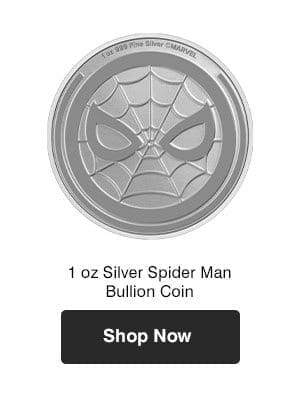 1 oz Silver Spider Man Bullion Coin 