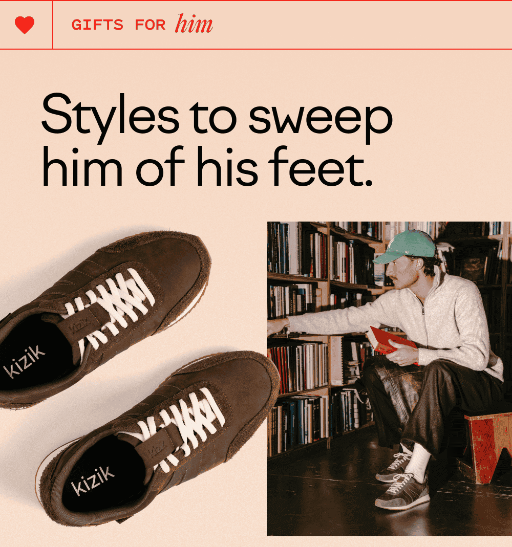 Gifts for Him - styles to sweep him off his feet