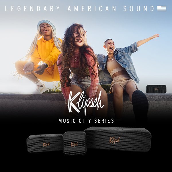 Klipsch Music City Series Bluetooth Speakers