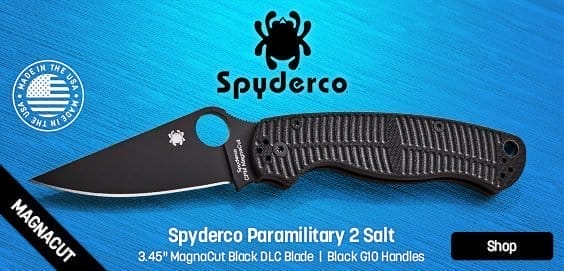 Spyderco Paramilitary 2 Salt Compression Lock Folding Knife