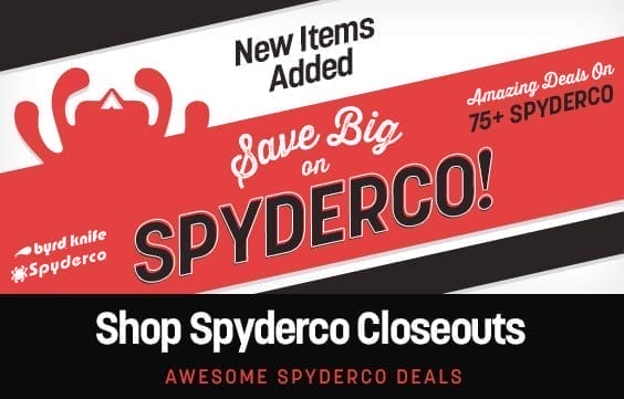 Spyderco and Byrd On Special