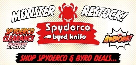 Spyderco and Byrd On Special