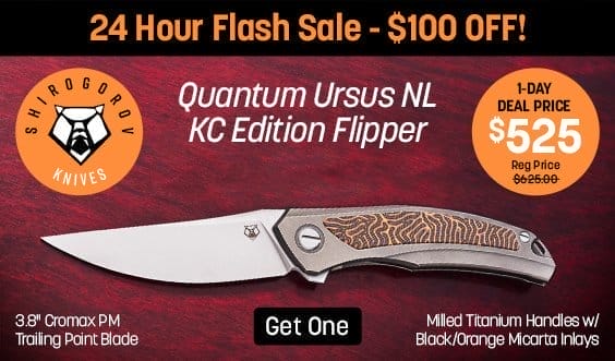 Shirogorov Quantum Ursus NL KC Edition Flipper Knife