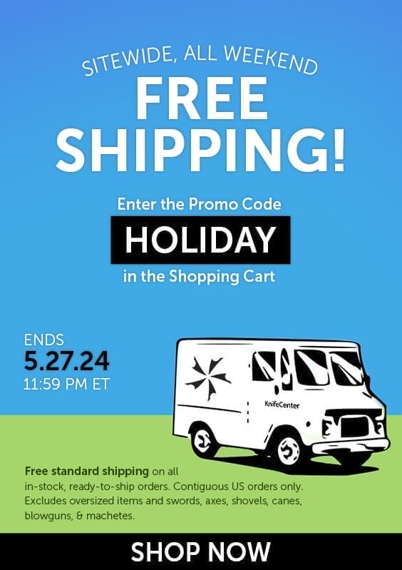 Free Shipping Sitewide, Promo Code HOLIDAY