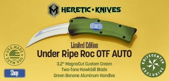 eretic Knives Limited Edition Roc Under Ripe Stabnana OTF AUTO Knife