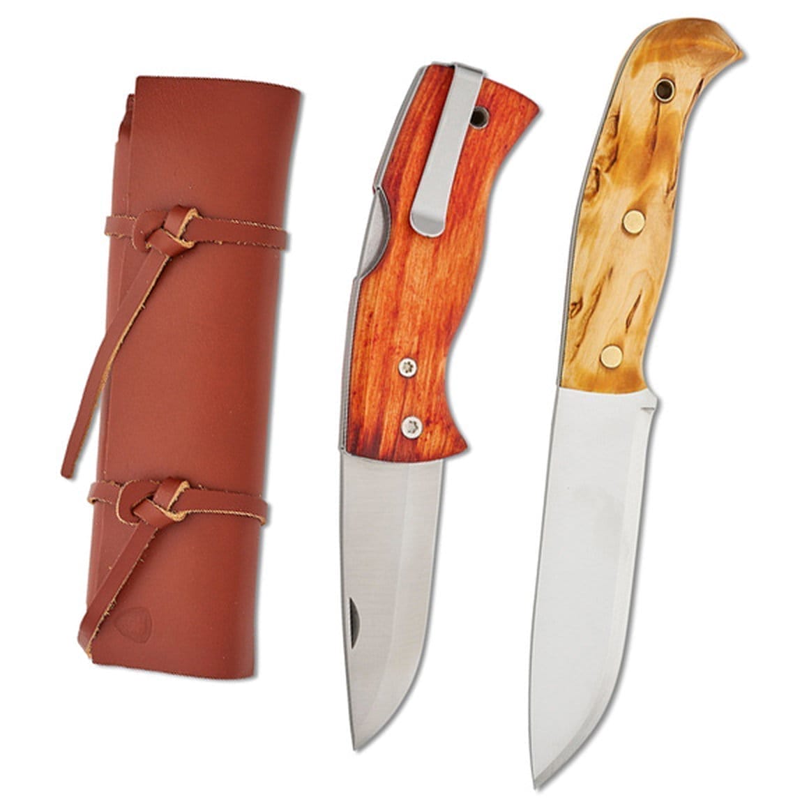 Helle Folder, Fixed Blade and Leather Holster