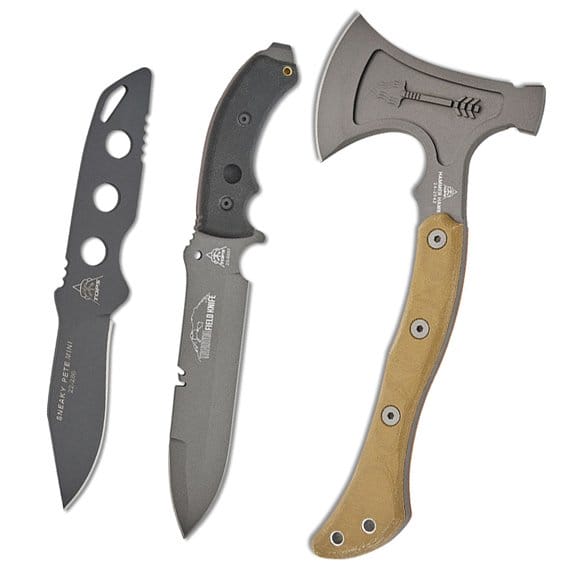 TOPS Tahoma Fixed Blade and Sneaky Pete Neck Knife