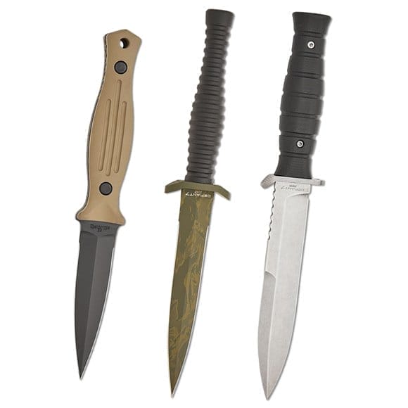 Les George and Defiant 7 Fixed Blades