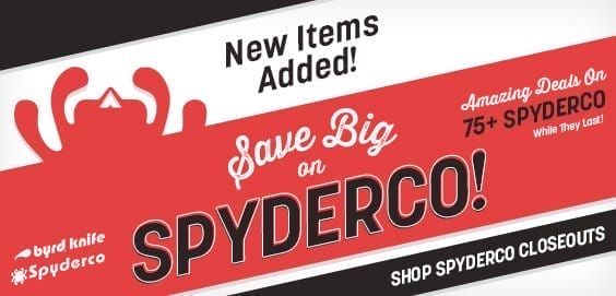 Spyderco and Byrd On Special