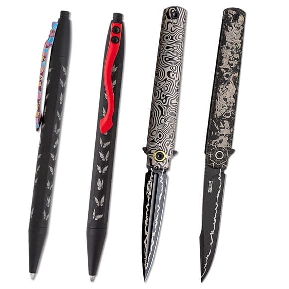 Select Zieba Knives and Pens On Sale