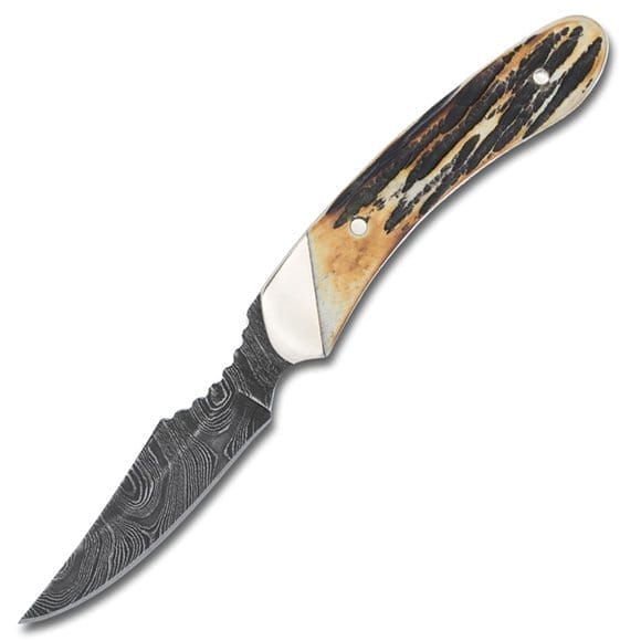 Bear & Son Caper Damascus Fixed Blade