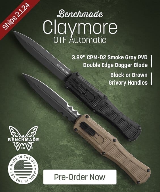 Benchmade Claymore OTF 3370 AUTOs