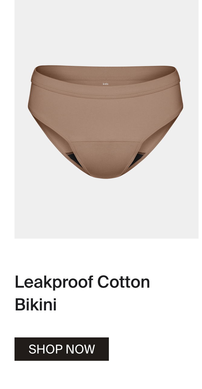 Leakproof Cotton Bikini. SHOP NOW.