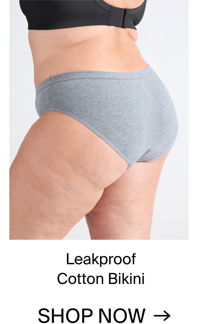 Leakproof Cotton Bikini. SHOP NOW.