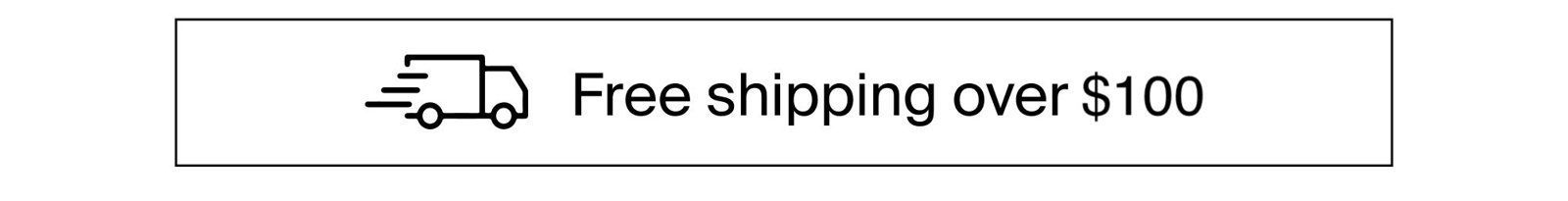 Free Shipping Over \\$100