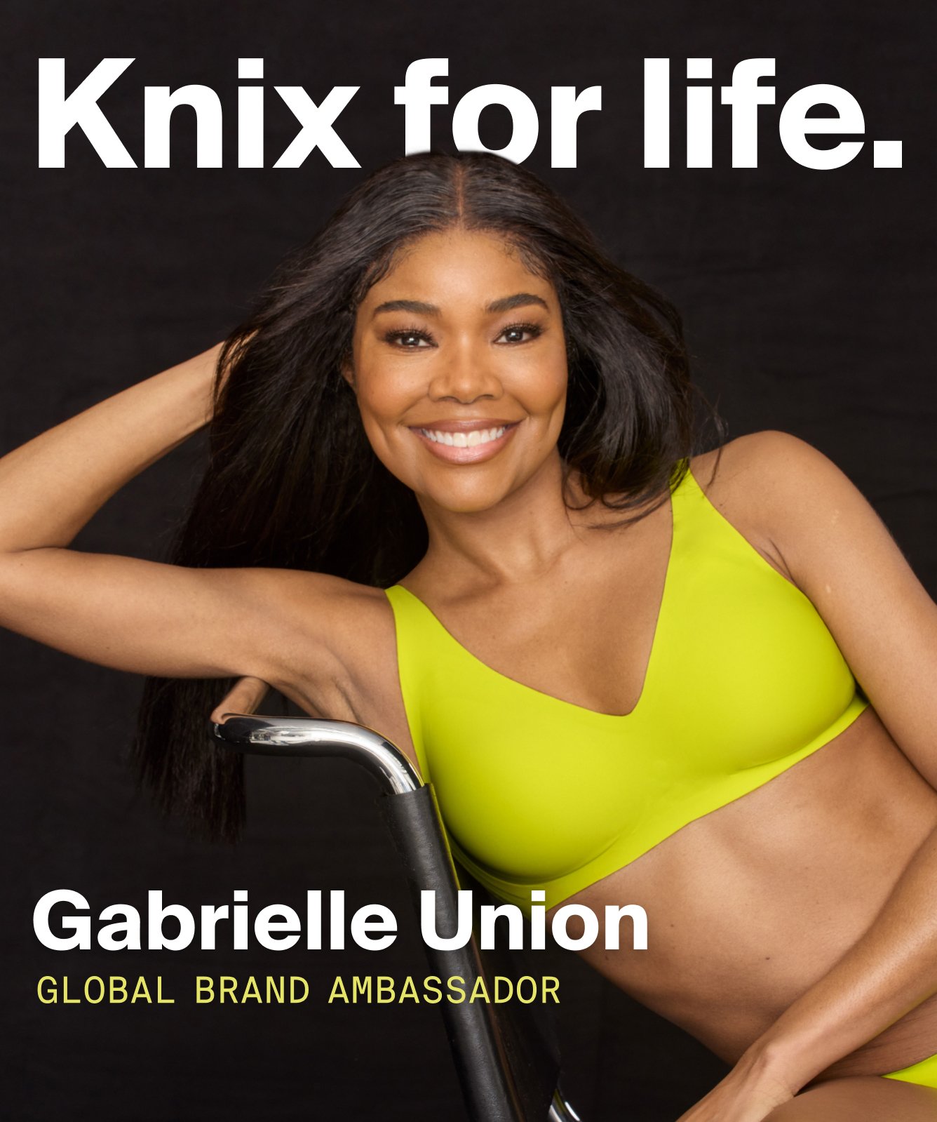 Knix for life. Gabrielle Union: Global Brand Ambassador.