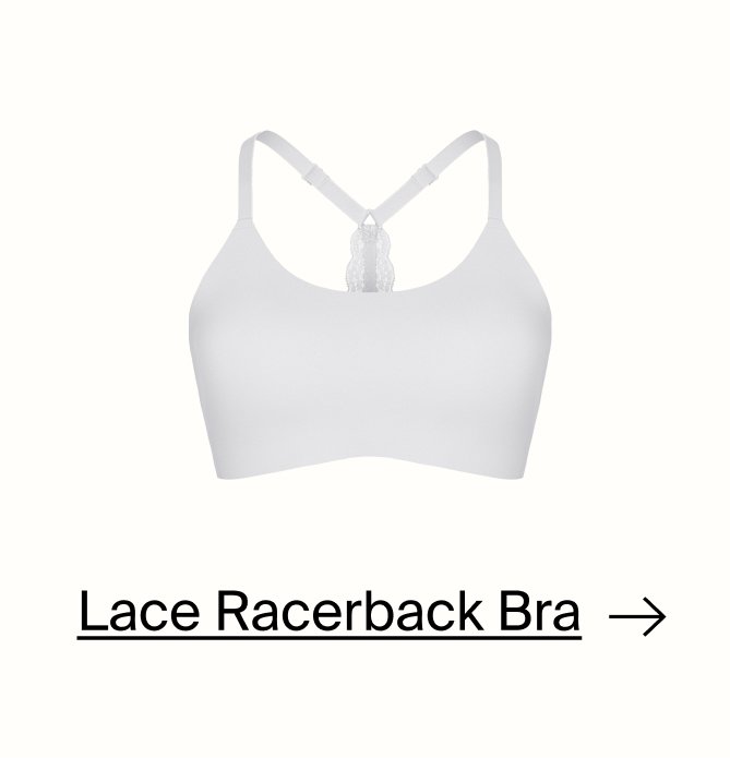 Lace Racerback Bra.