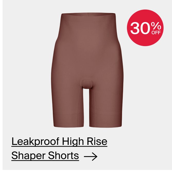 30% Off: Leakproof High Rise Shaper Shorts