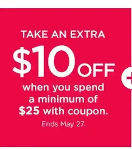 take an extra \\$10 off when you spend a minimum of \\$25 with coupon.