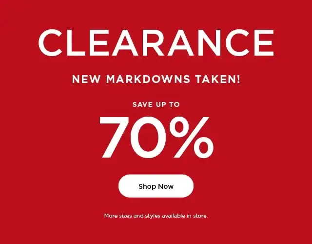 new markdowns taken. save up to 70%. shop now.