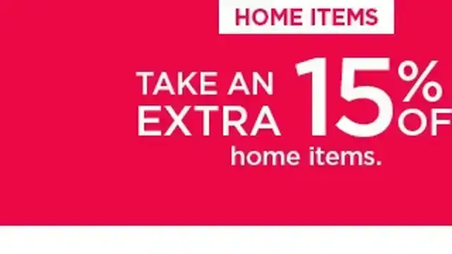 Take an extra 15% off home items with promo code HOME15. Shop now.