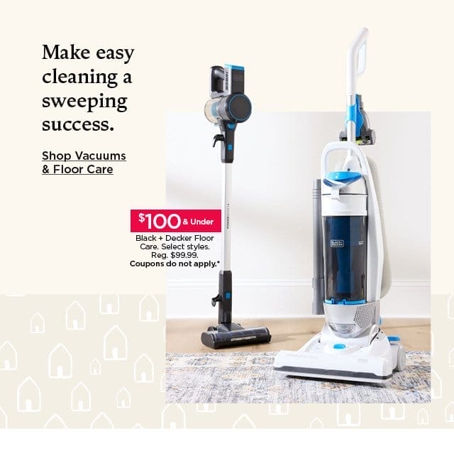 make easy cleaning a sweeping success. shop vacuums and floor care.