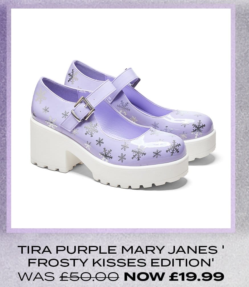 Tira Purple Mary Janes ' Frosty Kisses Edition'