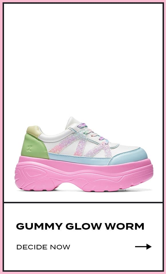 Gummy Glow Worm Chunky Trainers - Multi