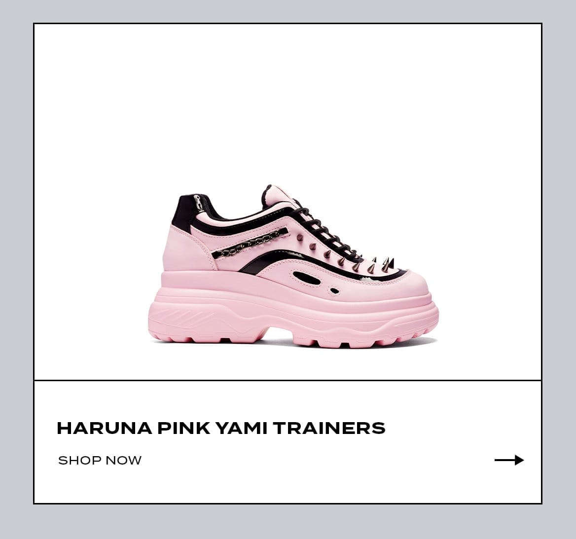 Haruna Pink Yami Trainers Product