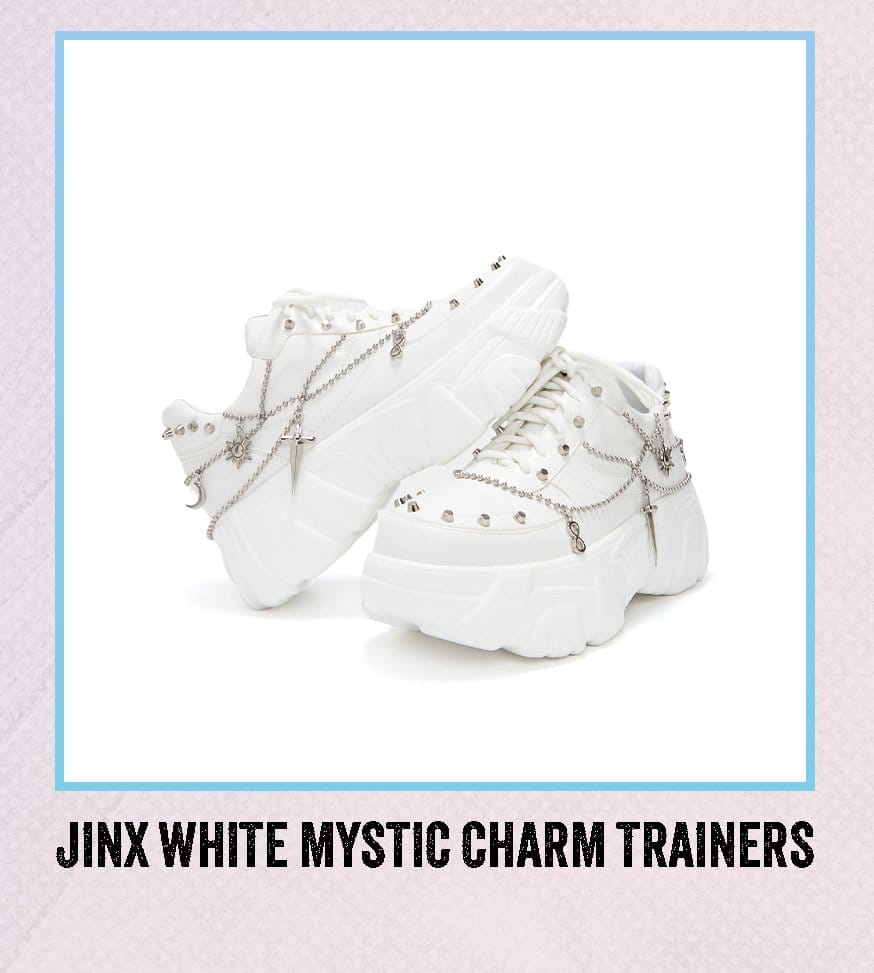 Jinx White Mystic Charm Trainers
